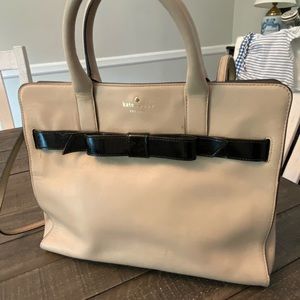 Tan and black Kate Spade purse
